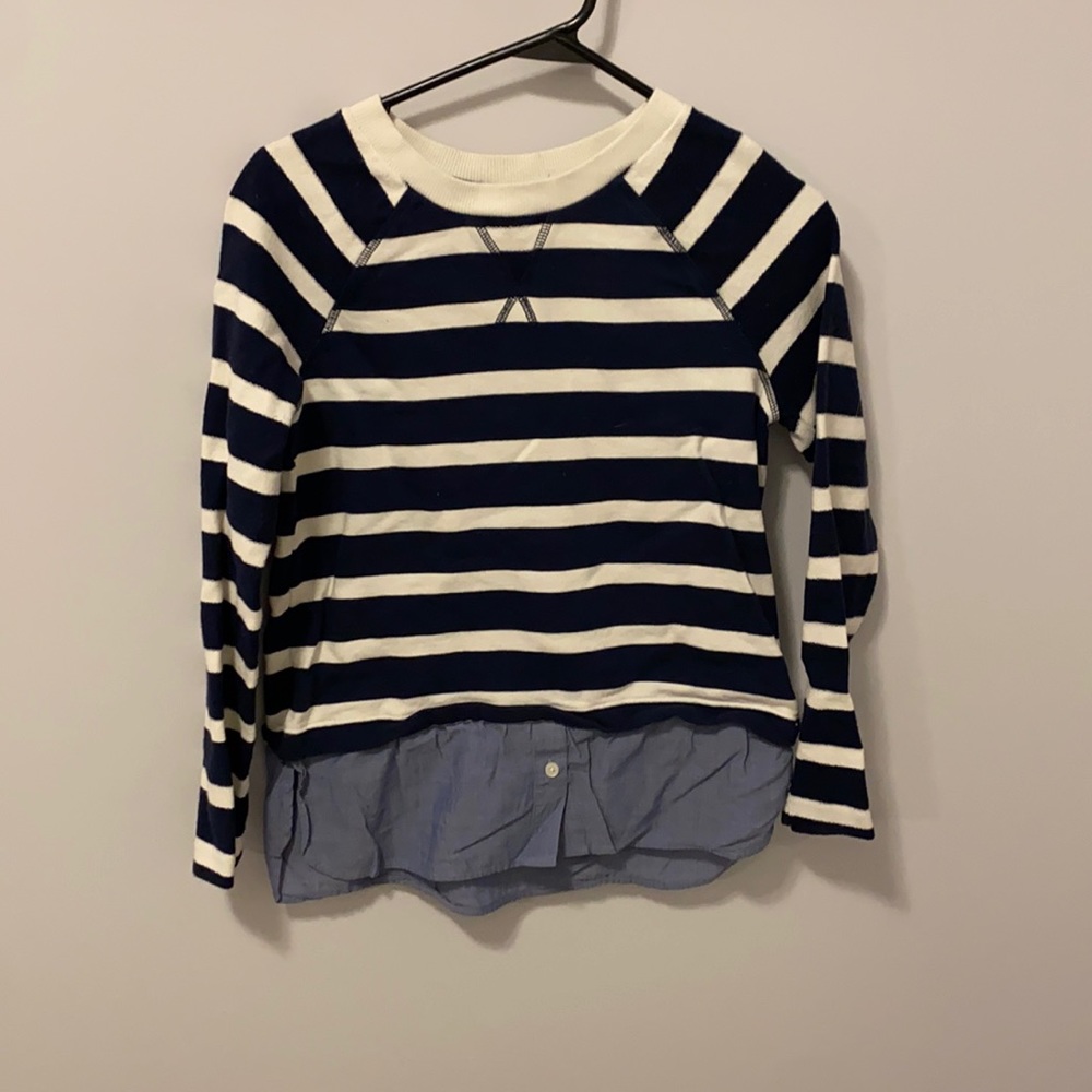 Super cute layered look Nautica long sleeve. Worn once